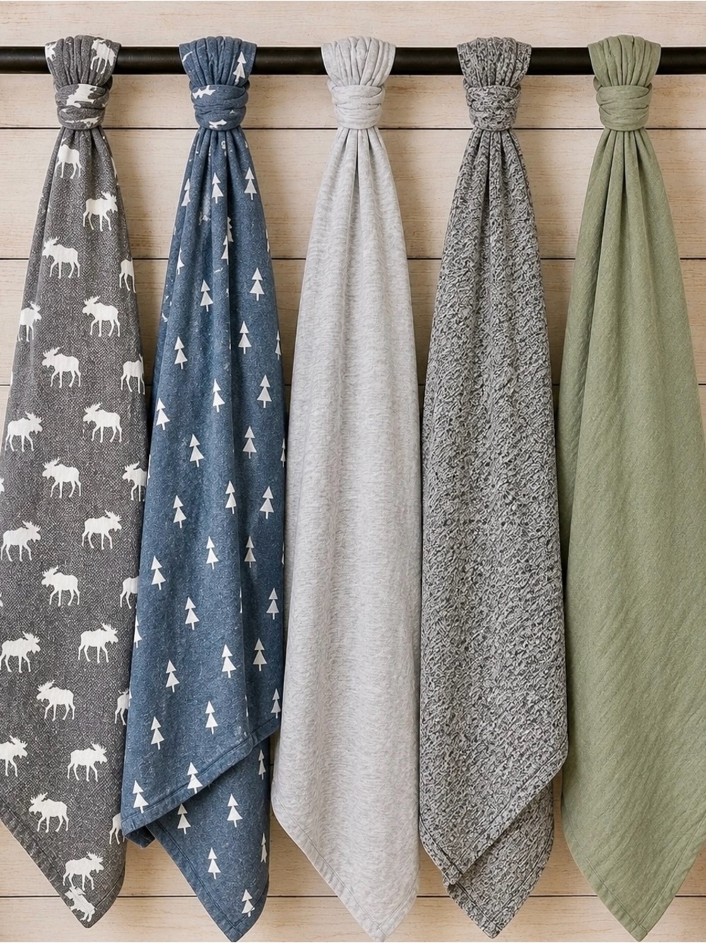 Copper Pearl, Lou Lou & Company Baby 5 Swaddle Blanket Bundle